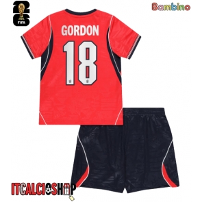 Inghilterra Anthony Gordon #18 Seconda Maglia Bambino Mondiali 2026 Manica Corta (+ Pantaloni corti)